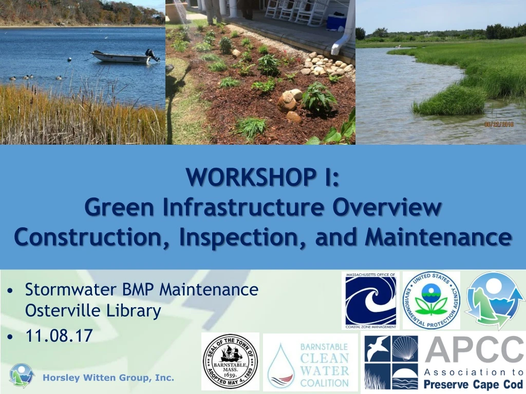 stormwater bmp maintenance osterville library 11 08 17