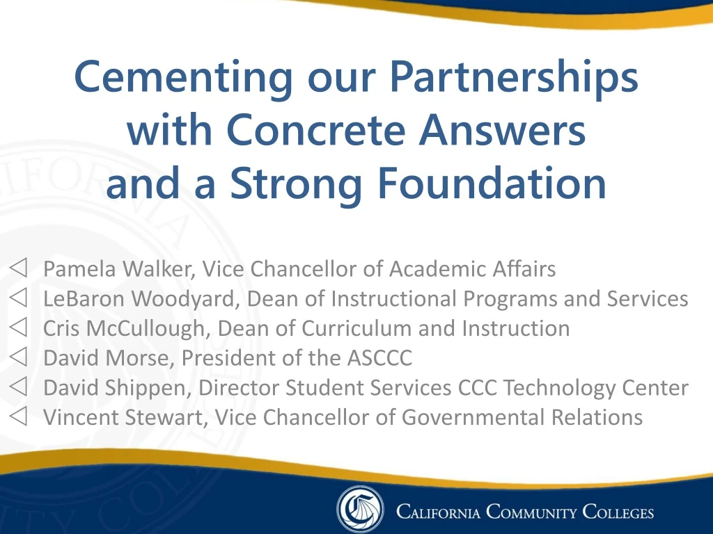cementing our partnerships with concrete answers and a strong foundation