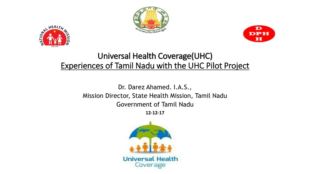 universal health coverage uhc experiences of tamil nadu with the uhc pilot project