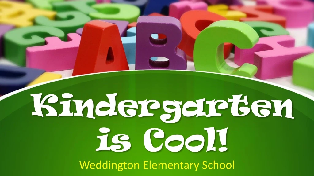 kindergarten is cool