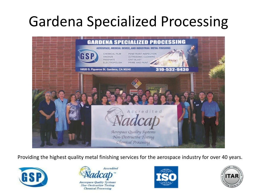 gardena specialized processing