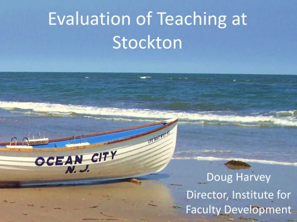 Evaluation of Teaching at Stockton