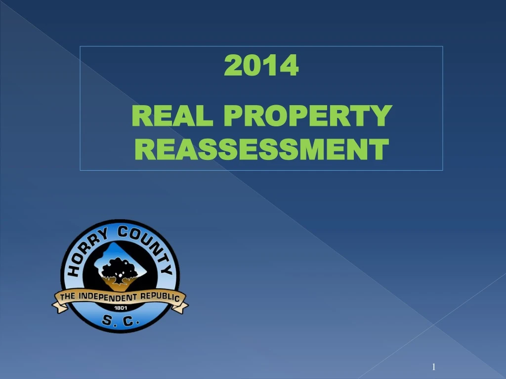 2014 real property reassessment