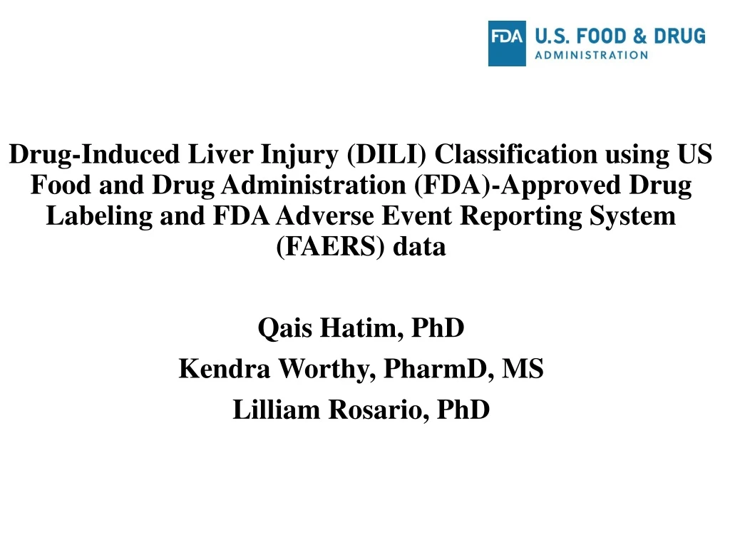 drug induced liver injury dili classification