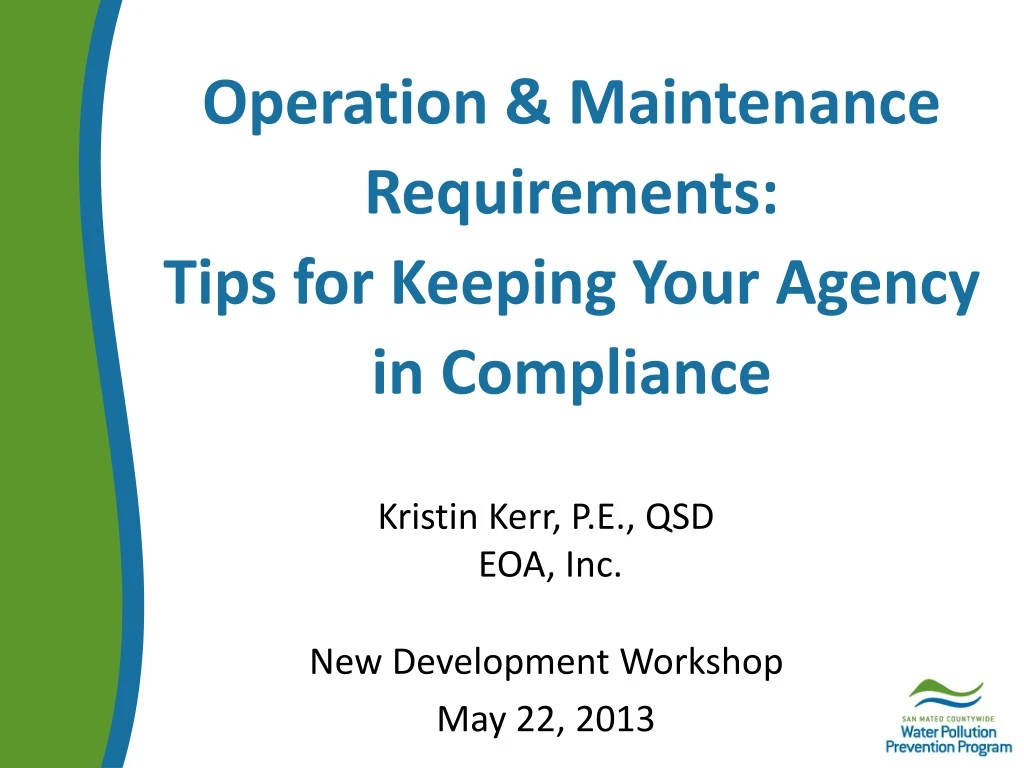 operation maintenance requirements tips for keeping your agency in compliance