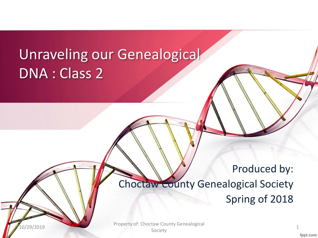 unraveling our genealogical dna class 2