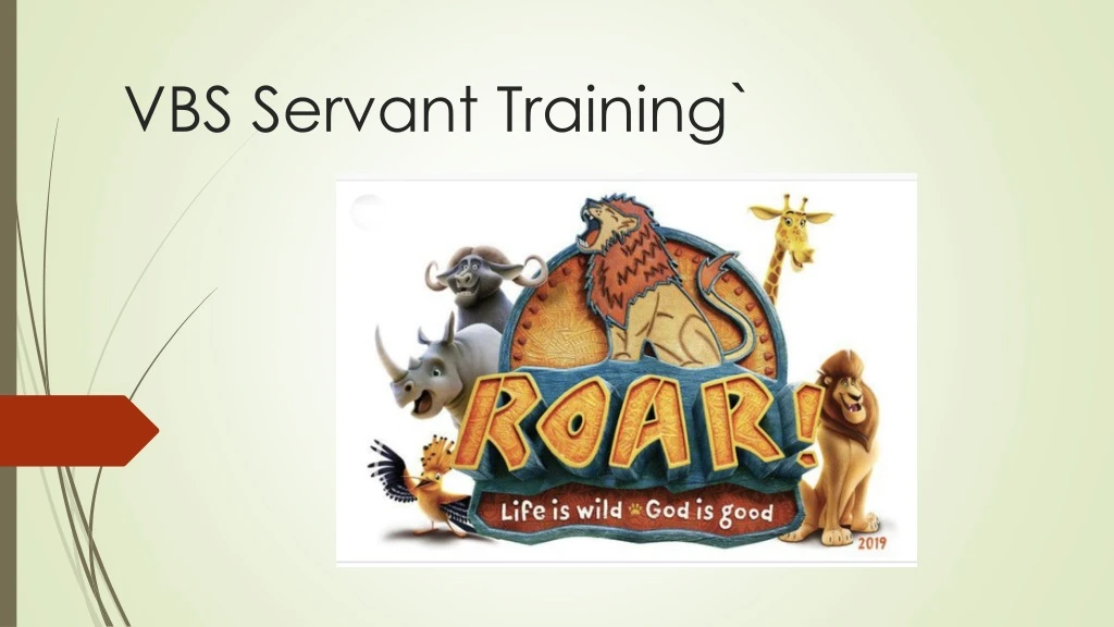 vbs servant training