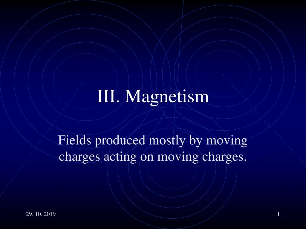 iii magnetism