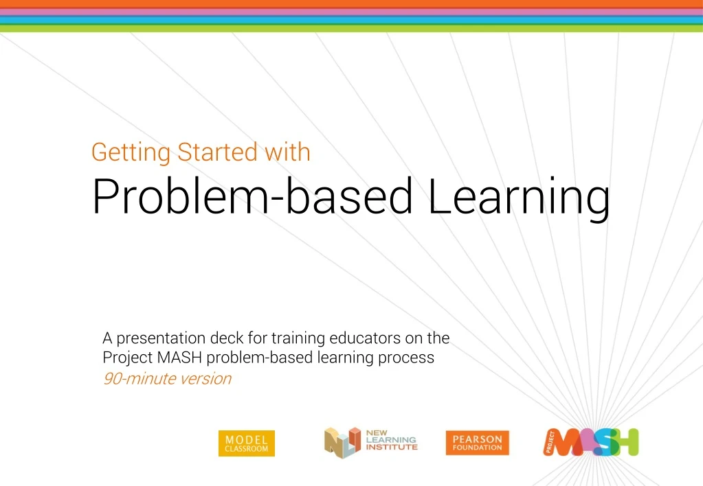 getting started with problem based learning