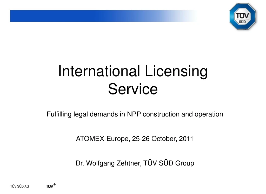 international licensing service