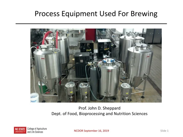 Process Equipment Used For Brewing