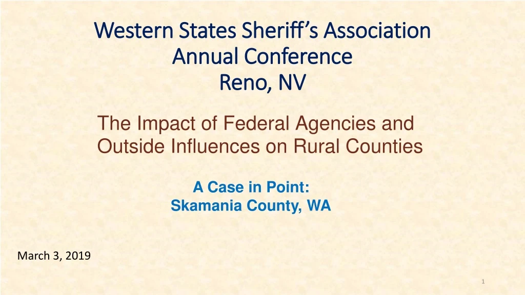 western states sheriff s association annual conference reno nv