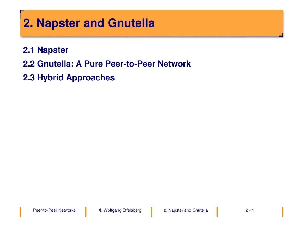 2 napster and gnutella