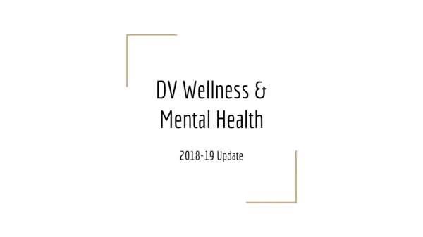 DV Wellness &amp; Mental Health
