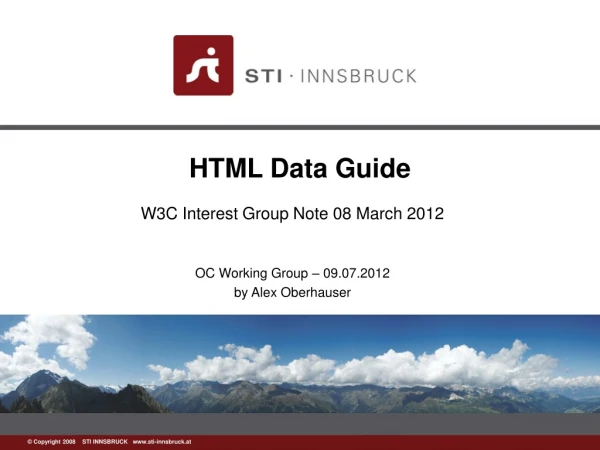 HTML Data Guide