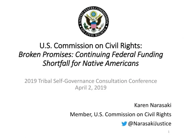 Karen Narasaki Member, U.S. Commission on Civil Rights @ NarasakiJustice