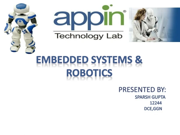 EMBEDDED SYSTEMS &amp; ROBOTICS