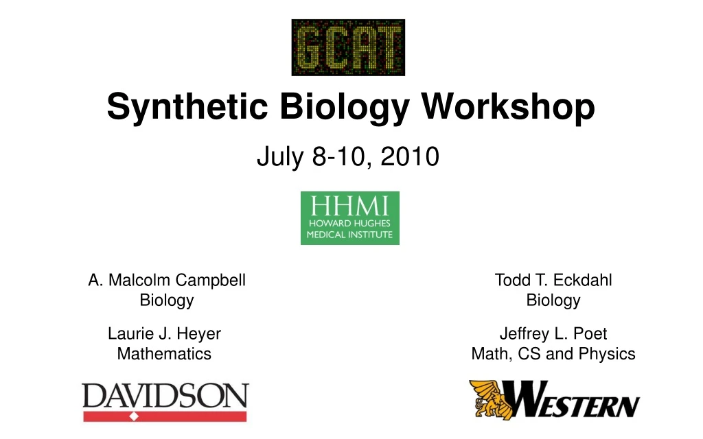 synthetic biology workshop