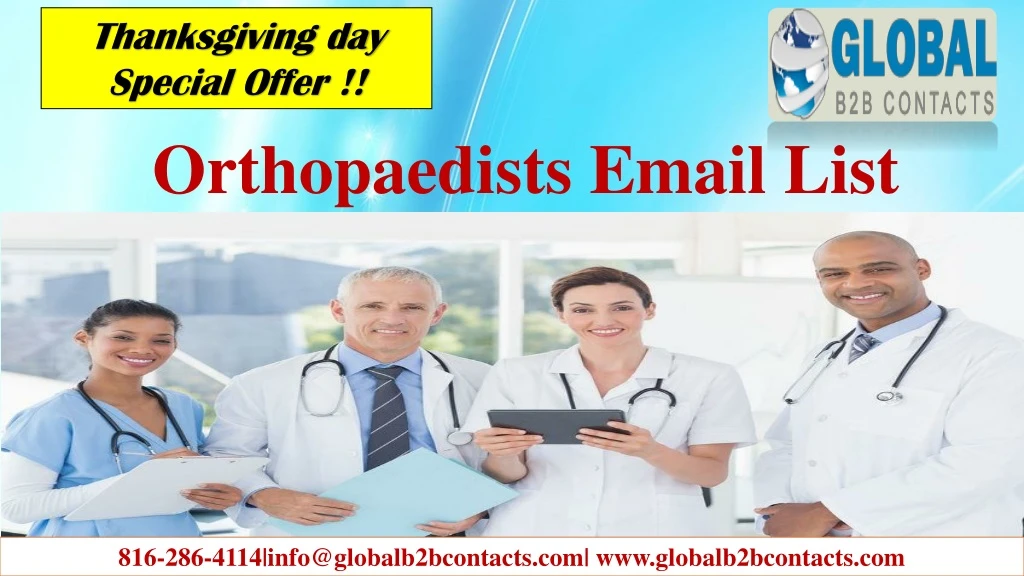 orthopaedists email list