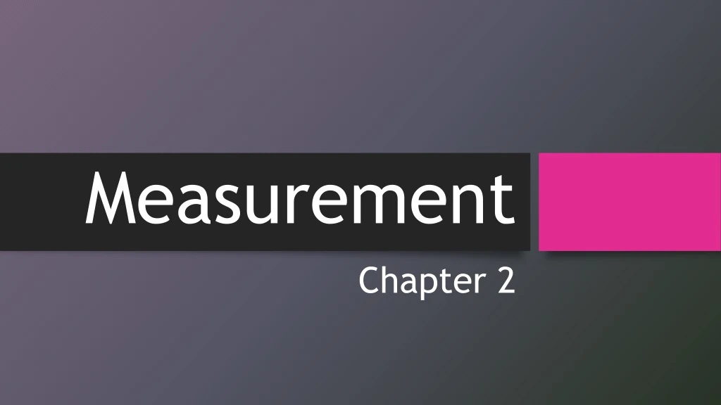 measurement