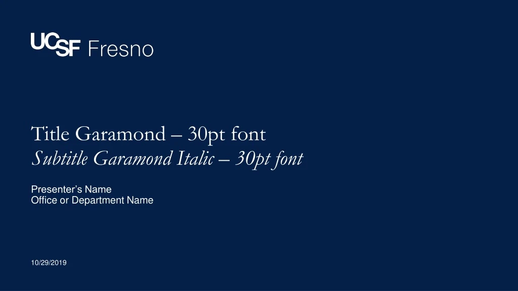 title garamond 30pt font