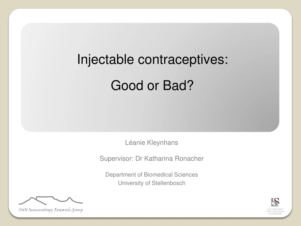 injectable contraceptives good or bad