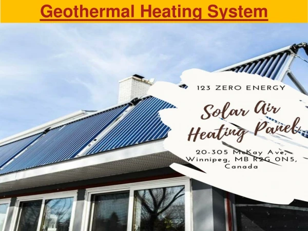 geothermal heating system