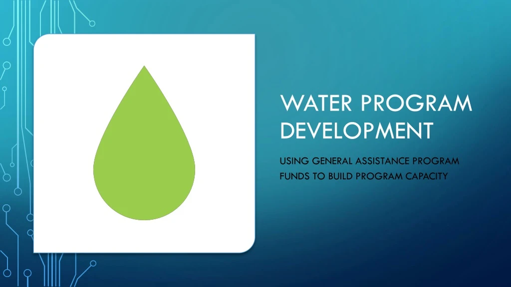 water program development