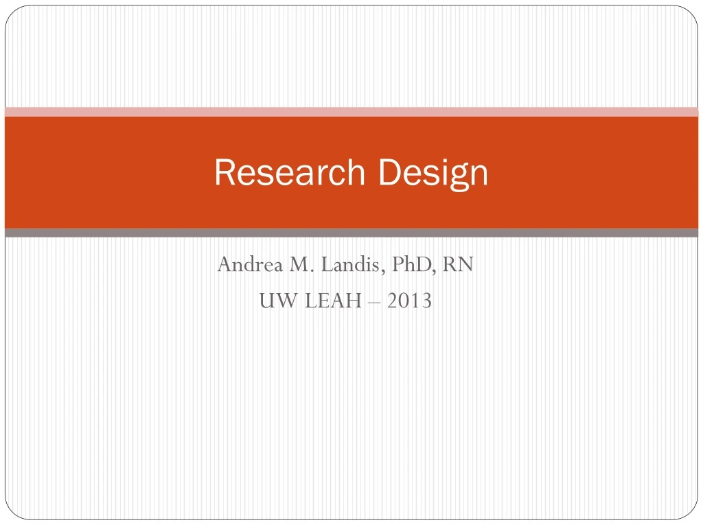 research design