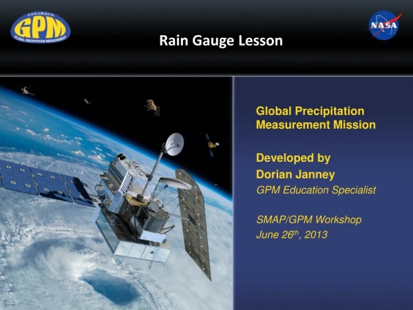 Rain Gauge Lesson