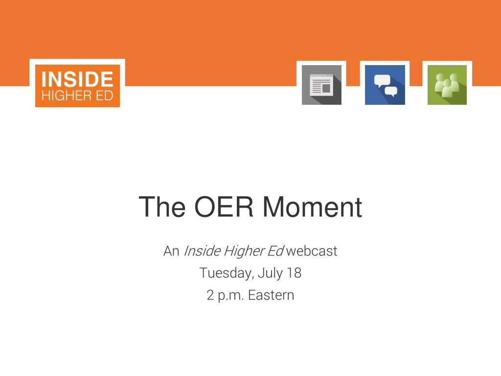 the oer moment