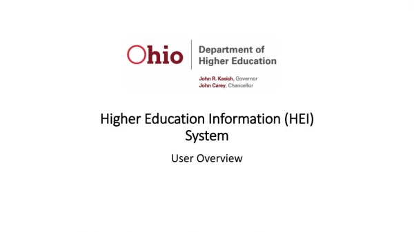 Higher Education Information (HEI) System