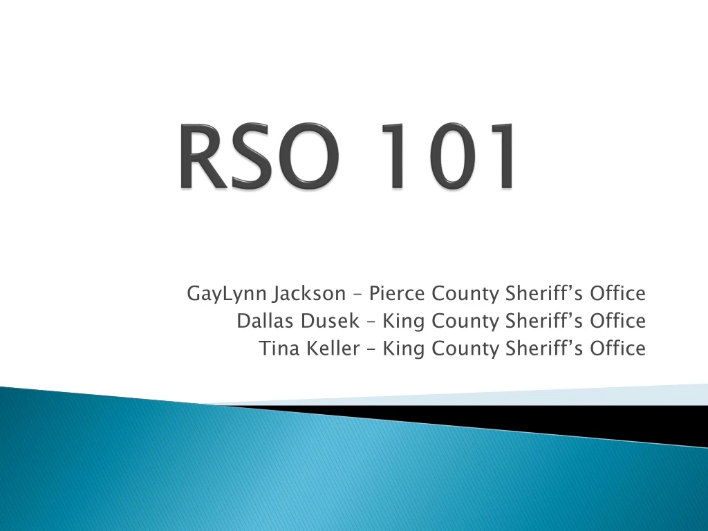 rso 101