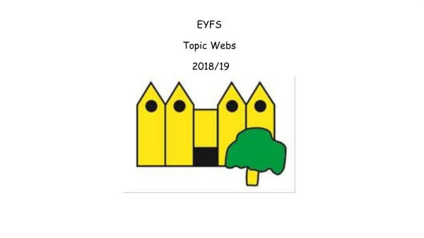 EYFS Topic Webs 2018/19