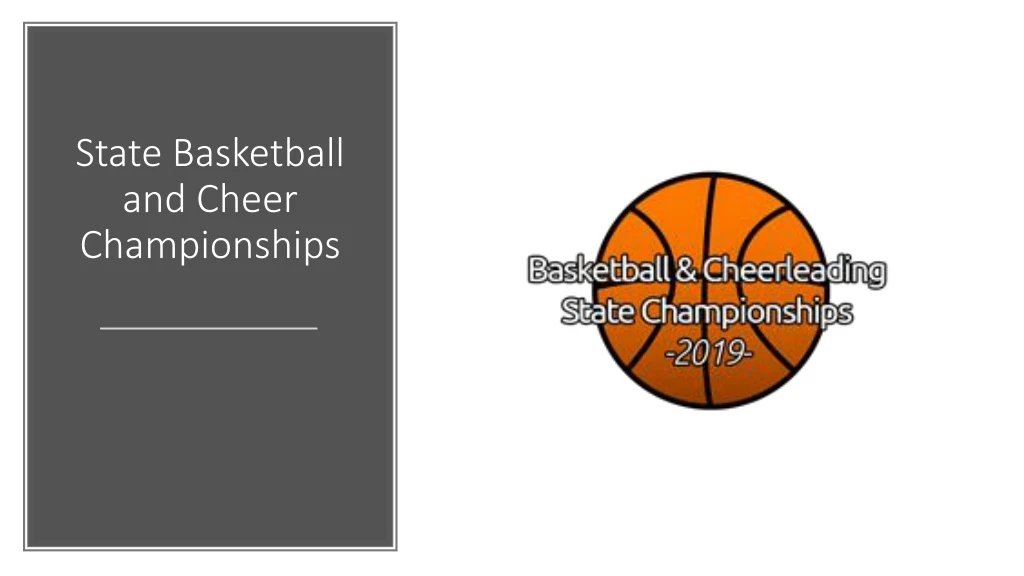 state basketball and cheer championships