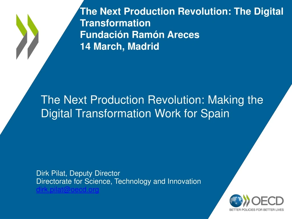 the next production revolution making the digital transformation work for spain