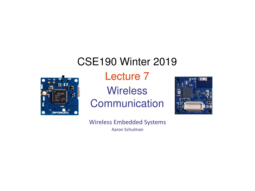 wireless embedded systems aaron schulman