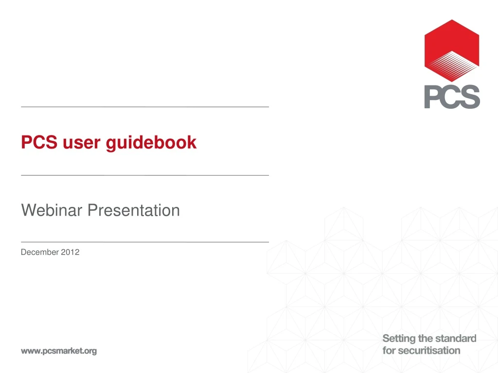 pcs user guidebook