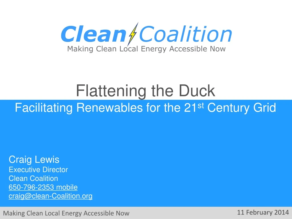 flattening the duck facilitating renewables