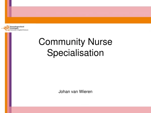 Community Nurse Specialisation