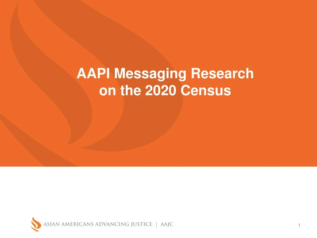 aapi messaging research on the 2020 census
