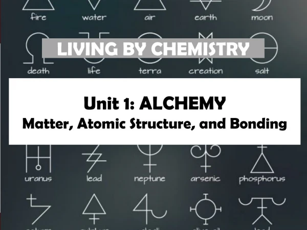 LIVING BY CHEMISTRY