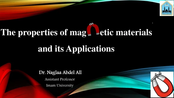 Dr. Naglaa Abdel All Assistant Professor Imam University