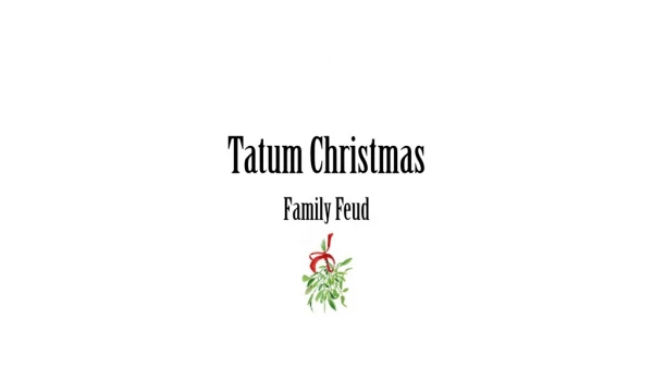 Tatum Christmas