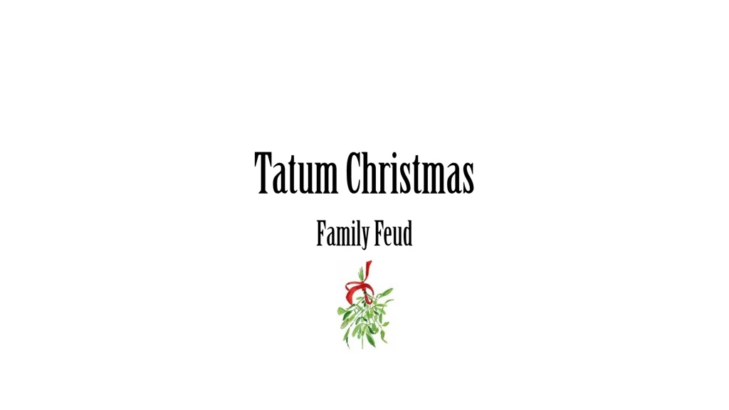 tatum christmas