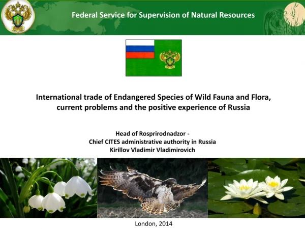 International trade of Endangered Species of Wild Fauna and Flora,
