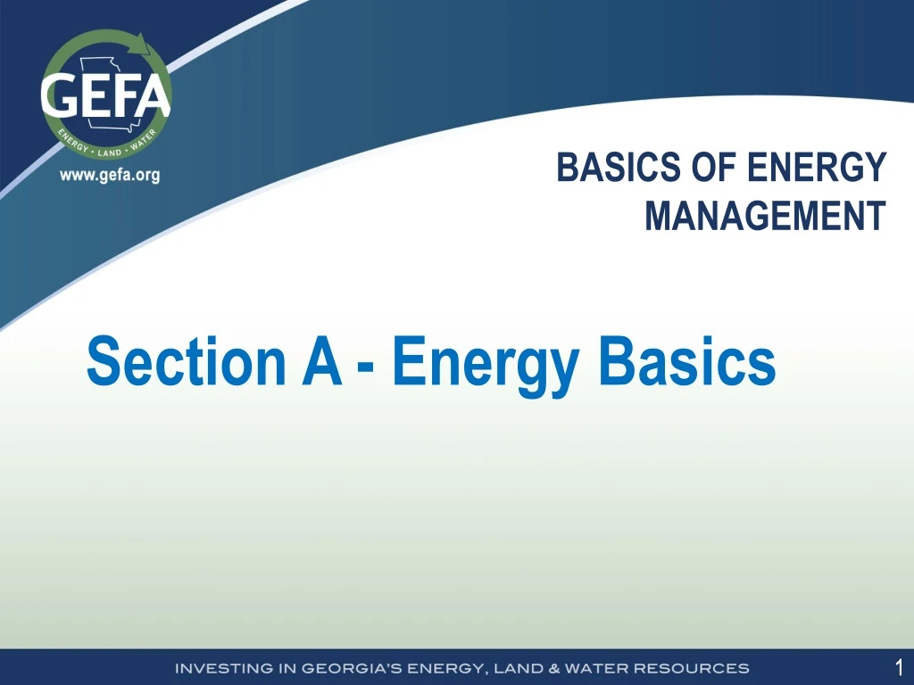 basics of energy management