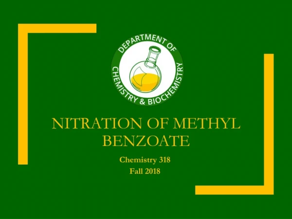 Nitration of methyl benzoate