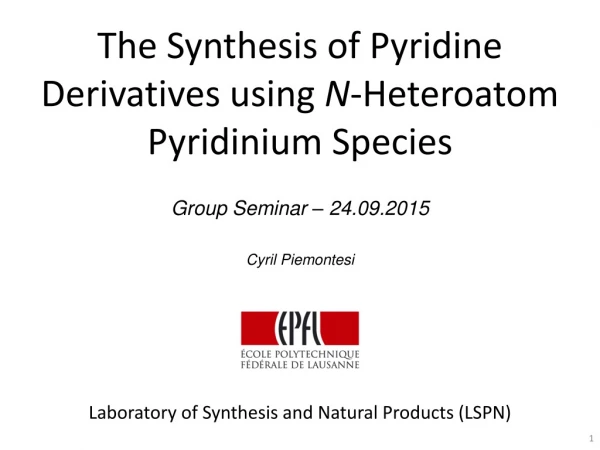 Laboratory of Synthesis and Natural Products (LSPN)