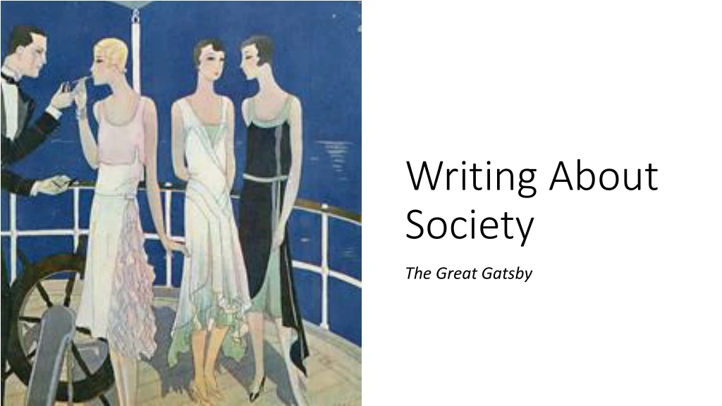 writing about society